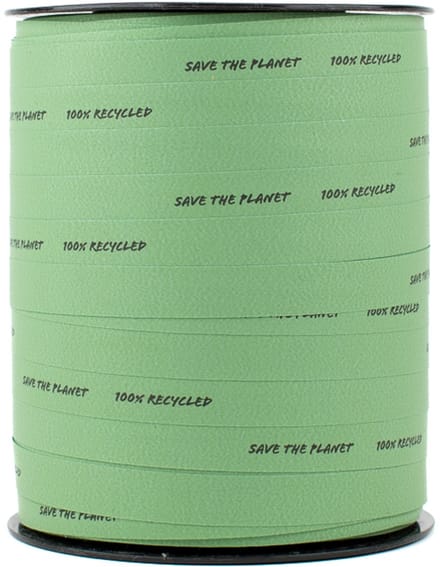 Krullint - 10 mm x 250 m - groen - 100% gerecycled PP