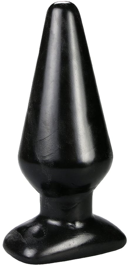Being Fetish - Klassieke Anaalplug - PVC - Zwart - Diameter 60 mm