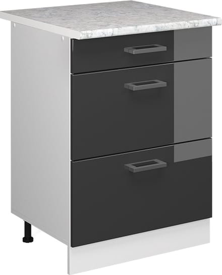 Vicco R-Line Universele onderkast – 60 cm met laden Antraciet Hoogglans