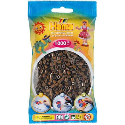 Hama Midi 5+ Ironing beads - Brown - 1000pcs