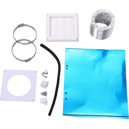 Kit de conduit de sèche-linge Tuyau de conduit de sèche-linge de 4 pouces Connecteur Kit de conduits muraux pour la circulation de l'air
