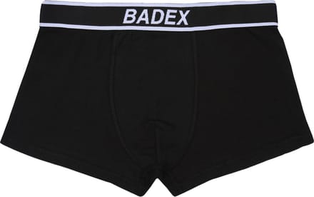 Zwarte katoenen herenboxershort BADEX