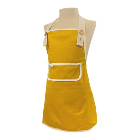 Smikkels - Kinderschort - Keukenschort kind - Kliederschort - vanaf 3 jaar - Geel - 100% Gerecycled polyester