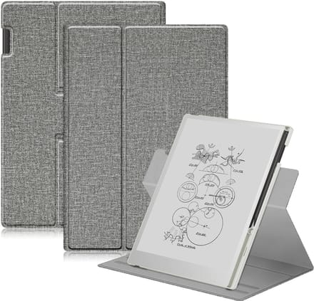 reMarkable® Paper Pro met Marker Plus en Draaibare Grijze hoes -
