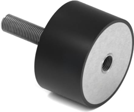 Rubbermagazijn - Trillingsdemper - Type B - 25x15mm - M6 - Set 10 stuks