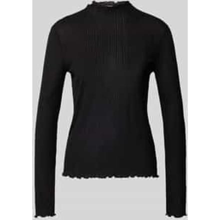 Shirt met lange mouwen en opstaande kraag, model 'Sivi'