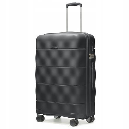Puccini Kyoto Middelgrote Koffer Zwart Lichtgewicht Polypropyleen 66cm