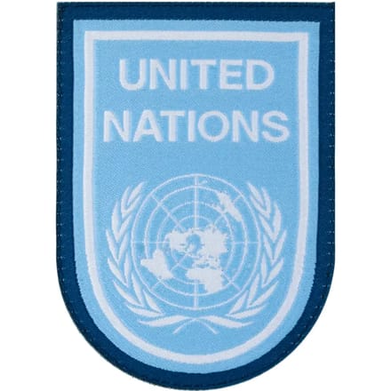 Rubberen badge Clawgear United Nations