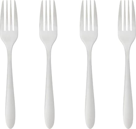 Secret de Gourmet Vorken Nevis - 4x stuks - RVS - 19 cm
