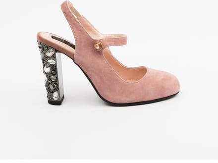 Zerba - Dames Pumps - Maat 41- Roze Leer - Belgina