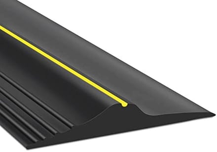 Universele Garagedrempelafdichtingsstrip 3,7 m - Zwart