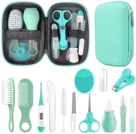 Complete Babyverzorgingsset - 18-delige Essentials Kit voor Pasgeborenen