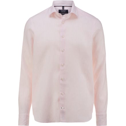 OLYMP Signature Casual Overhemd, Tailored Fit, Kent, Roze