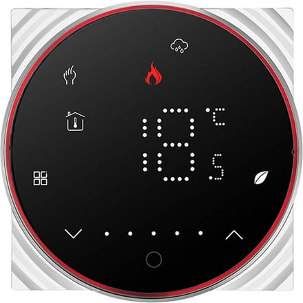 Slimme Thermostaat 16A Digitaal Programmeerbare Vloerverwarming Temperatuurregelaar Digitaal W-2 zwart
