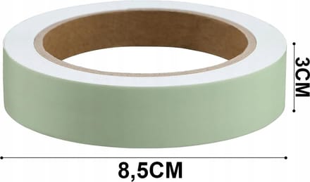 Phosphorescerende Foliestreep Reflecterend 3m x 3 cm