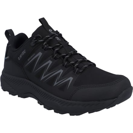 Hi-Tec Stealth Low Heren Wandelschoenen Van Polyester In Het Zwart/donkergrijs