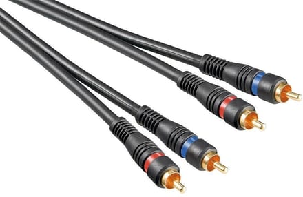 Tulp stereo audio kabel - verguld / koper - 3 meter