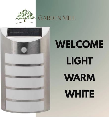 Zonne-energie Bewegingssensor Buitenlamp met Wandmontage voor Tuin en Buitenverlichting