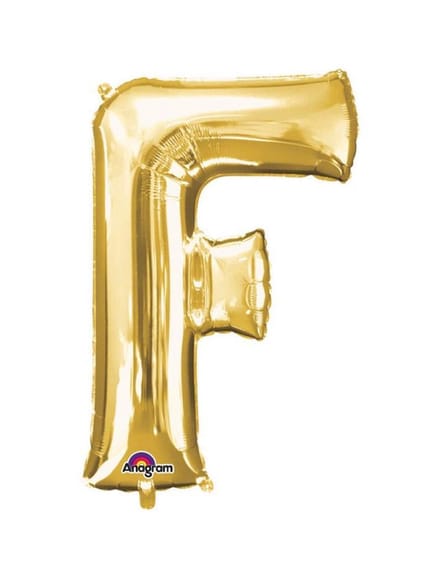 AMSCAN - Goudkleurige grote aluminium letter ballon - Goud
