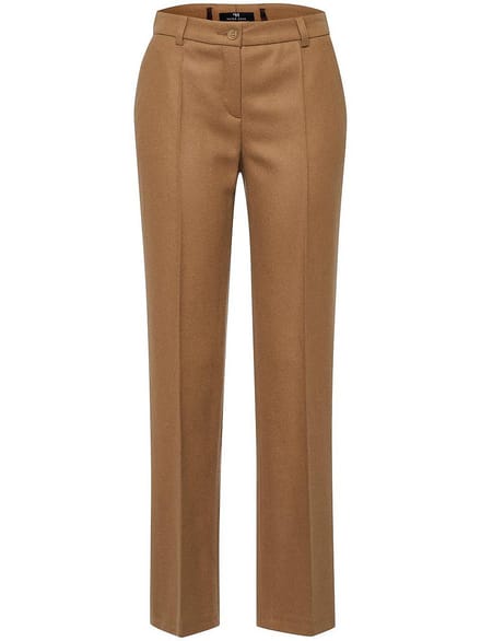 Broek persplooien Van Fadenmeister Berlin bruin