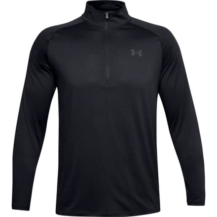 Under Armour UA Tech 2.0 1/2 Zip-BLK Heren Sporttrui - Zwart - Charcoal