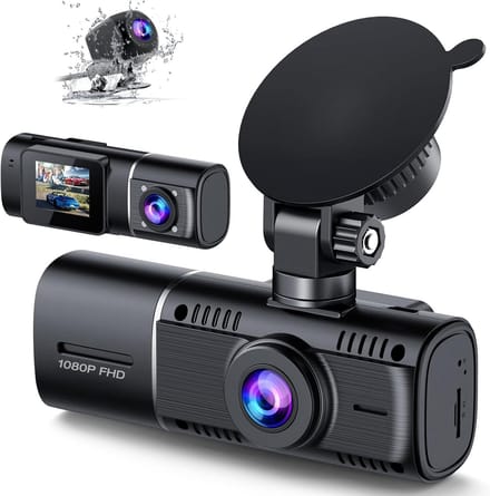 Auto Dashcam - Rit Camera - Veilig Documenteren - Drie Kanalen Opname - 1080p FHD - Zwart