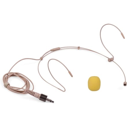 Lichtgewicht headsetmicrofoon, condensatormicrofoon, 4-pins mini XLR-stekker voor draadloos bodypack 3.5mm Lockable Plug
