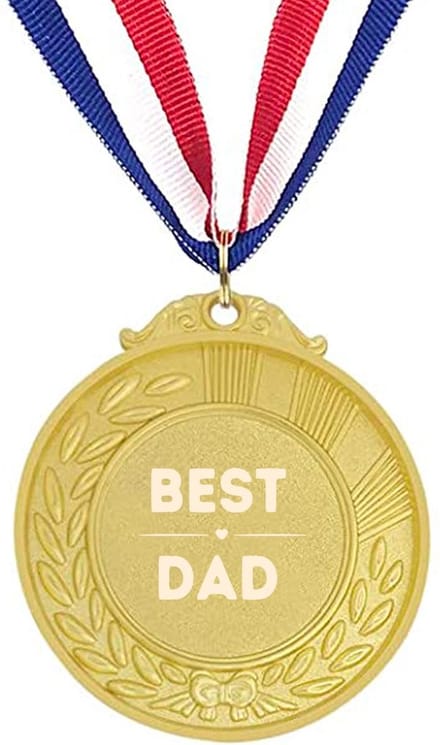 Akyol - beste vader medaille goudkleuring - Vader - familie mensen met een vader - cadeau