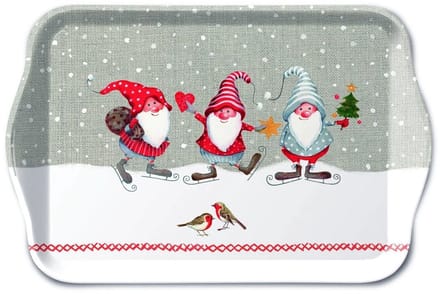 Ambiente - Decoratief dienblaadje - 13 x 21 cm - Skating Dwarfs