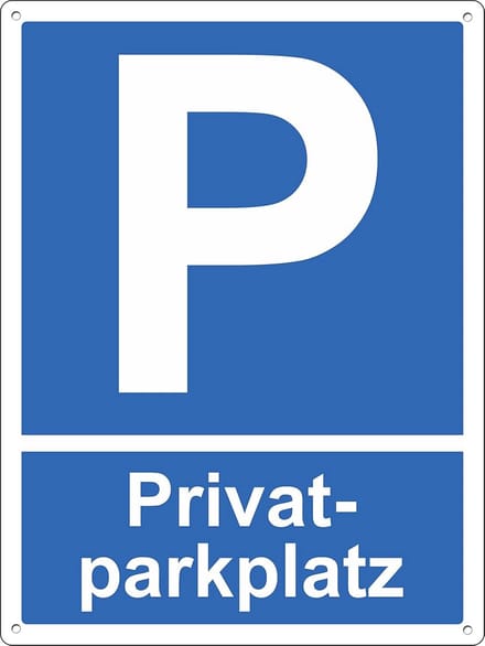 Schild privé parkeerplaats 20x30 cm - Aluminium composietplaat 3mm dik