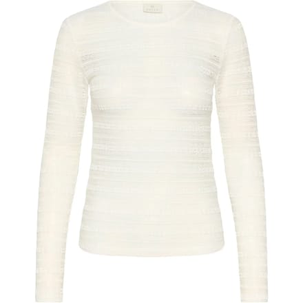 Dames-T-shirt met lange mouwen KAFFE KANanna Lace