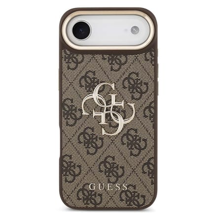 Guess Back Cover - iPhone 17 Air - Bruin - Slank TPU-ontwerp - Big Metal Logo