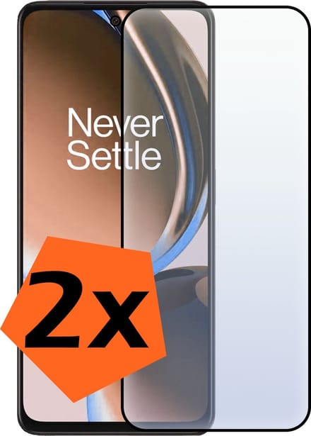 Screenprotector - 2 Stuks - Geschikt voor OnePlus Nord CE 3 Lite - Full Cover - Gehard Glas - Beschermglas - Tempered Glass - Screen Protector