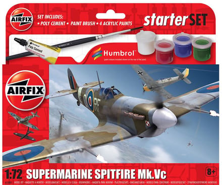 Airfix Modelbouwpakket Militaire voertuigen - 55001 Supermarine Spitfire MkVc - Starter Set Plastic - 1:72 - Modelbouw