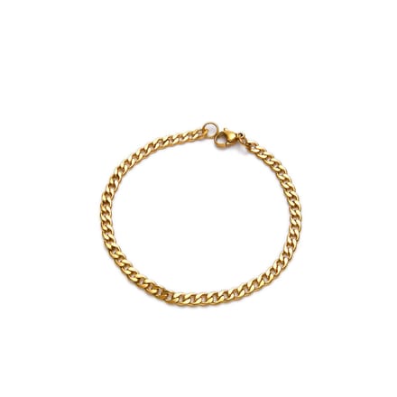 ABkettinkjes - Schakelarmband - armbandje - Gold plated - 18K