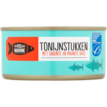Tonijnstukken met groente MSC