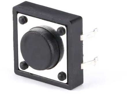 12x12x5mm 4-Pins Tactiele Drukknoppen | Micro Tact Switch | DIP Power Schakelaars - 1x
