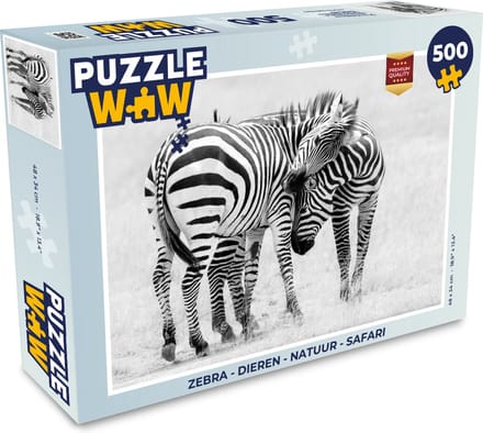 Puzzel Zebra - Dieren - Natuur - Safari - Legpuzzel - Puzzel 500 stukjes