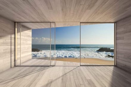 Fotobehang - Large Window 375x250cm - Vliesbehang
