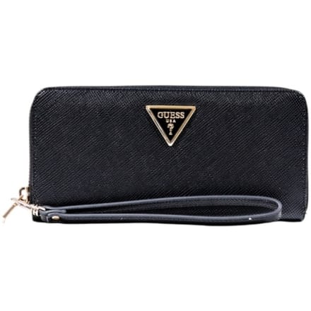 Guess Laurel || Portemonnee Dames - Ritsportemonnee - Imitatieleer - Zwart