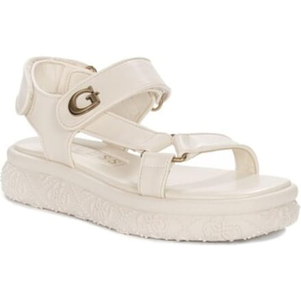 Sandalen met sleehak Guess FLJLANELE03CREAM