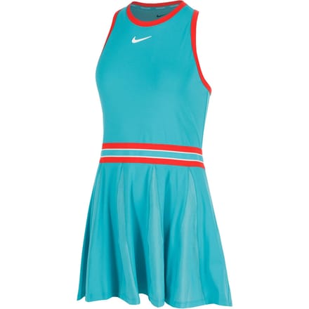 Nike Court Dri-FIT Slam Jurk Dames-Turkoois,Rood