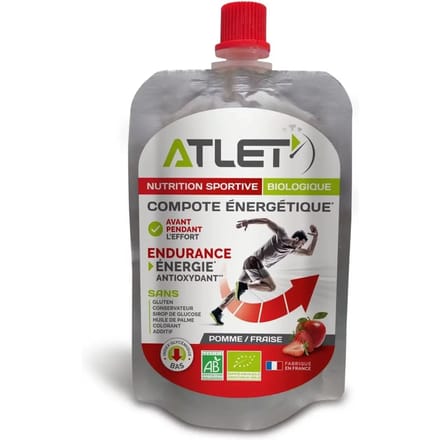 Biologische Energiecompote Appel Aardbei ATLET Nutrition