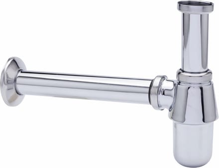 Flesafsluiter - Geurafsluiter - Badkamer Aansluiting - Duurzaam Metaal - 1 1/4 Inch - Chroom