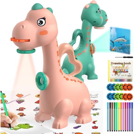 Zyrex® Tekenprojector - Kinder Tekenprojector - Tekenprojector Kinderen - Roze - 22cm x 14cm x 9cm