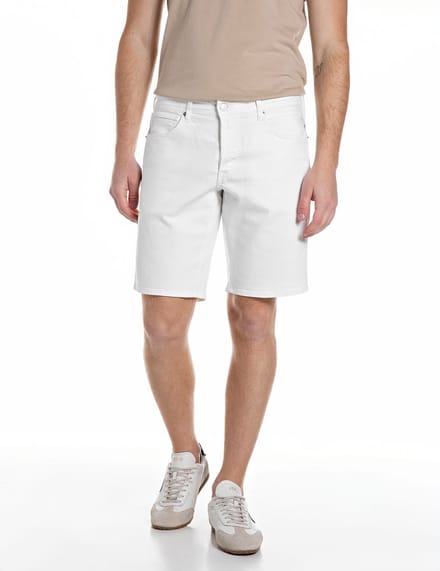 Replay Replay Jeans Short Grover Straight Fit White  32