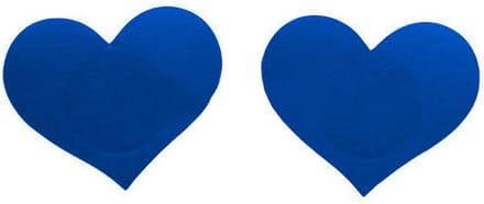 Doodadeals® 4 Pack Tepelstickers – Hartvormige Tepelbedekkers – Blauw – Nipple Covers / Tepelplakkers