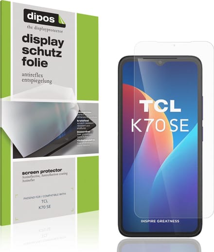 dipos – 4x Matte Beschermfolie geschikt voor TCL K70 SE | Krasbestendige & antireflecterende Screenprotector Ultra-Thin