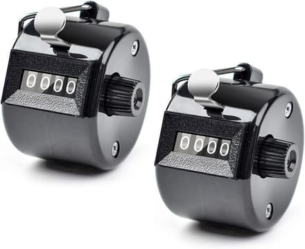 Handmatige 4-cijferige klikmeter voor sport en training - 2 stuks