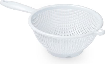 PlasticForte Vergiet met handvat - wit - 24 cm - keukenvergiet - plastic